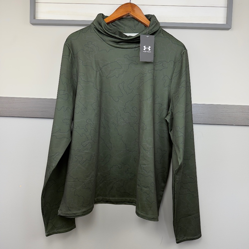 UNDER ARMOUR UA cold weather funnel neck sweater loose fuller cut size XXL nwt